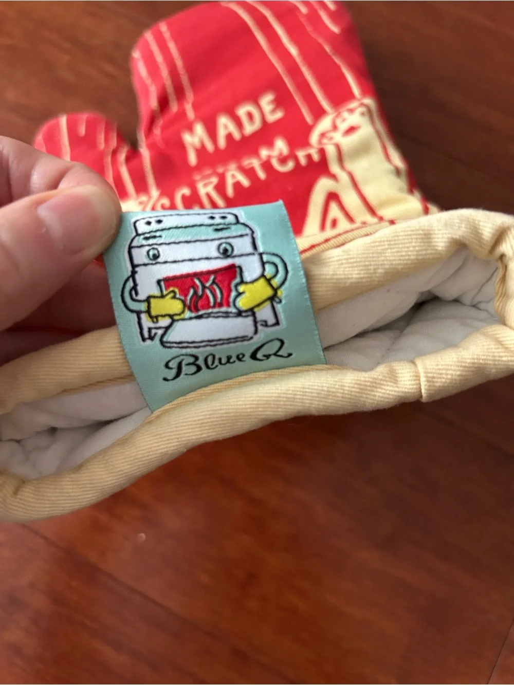 Blue Q Cat Oven Mitt “Made From Scratch”